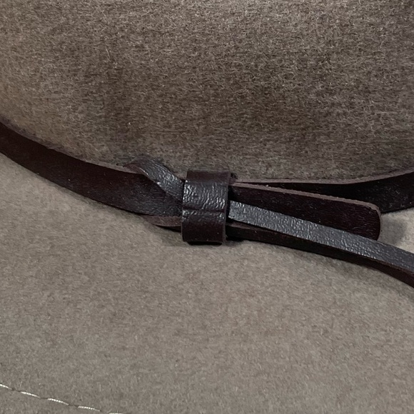 Manhattan Hat Company Wool Fedora Hat BOHO CITY CHIC Taupe Detail adjustable - Picture 14 of 15